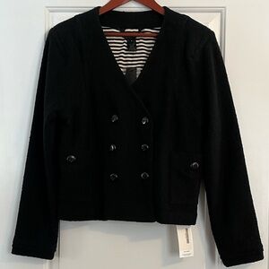 Marc Jacobs Double Breasted Tweed Blazer Jacket - Size M